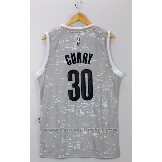 Maglia Luci Della Citta Golden State Warriors Stephen Curry #30 Grigio